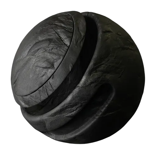 Black Weathered Rock