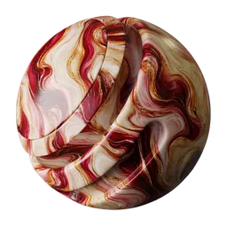 Burgundy Blush Copper Marble