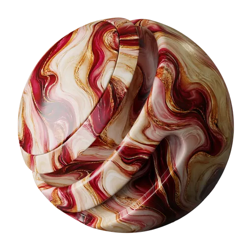 Burgundy Blush Copper Marble