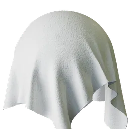 White Pebbled Leather