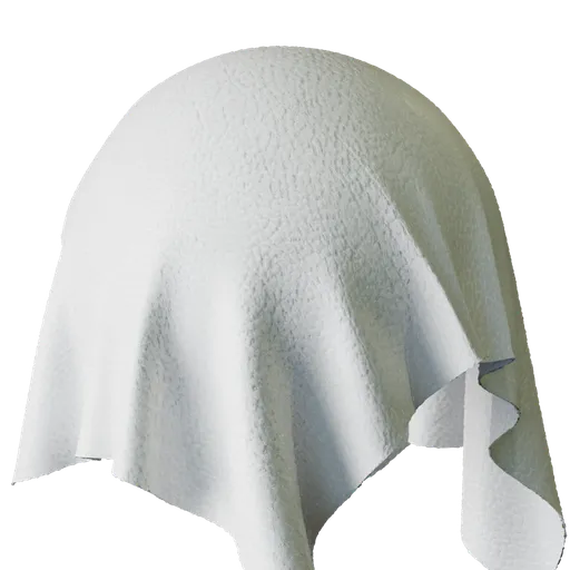 White Pebbled Leather