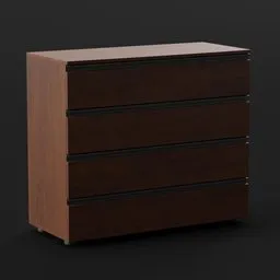 Dark Wood Dresser