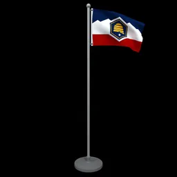Animated Flag of Utah State