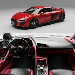 Audi R8(Rigged)