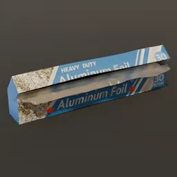 Kitchen Aluminium Foil Open