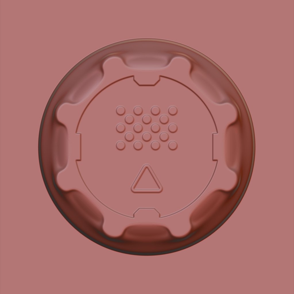 Greeble Cap Brush 01 FREE 3D geometric brushes BlenderKit