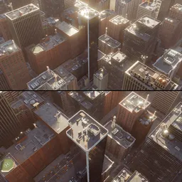 Somewhere in newyork aerial animation