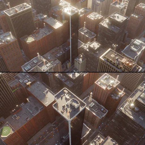 Somewhere in newyork aerial animation