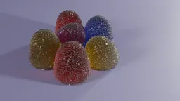 Crystalized Colorful Gumdrop Candies