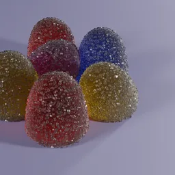 Crystalized Colorful Gumdrop Candies