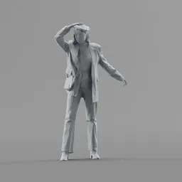 Lowpoly Female Standing