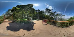 Daytime mountain platform