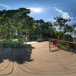 Daytime mountain platform