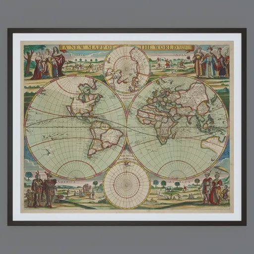 World Map Wall Hanging