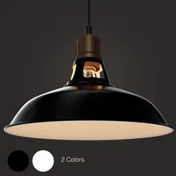 Duotone Vintage Industrial Lamp