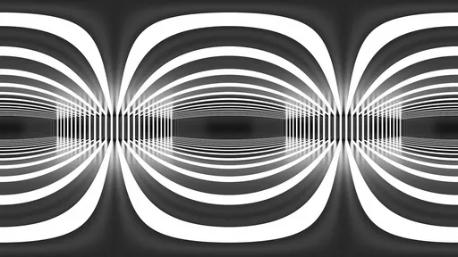 Futuristic Striped Light Tunnel HDRI