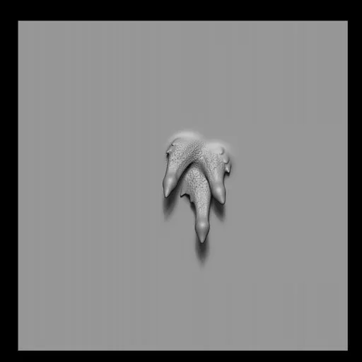 3D Blender sculpting brush imprint for aquatic creature tentacle details.