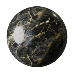 Black and Gold Marble Veining