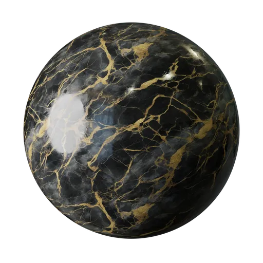 Black and Gold Marble Veining