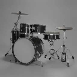 Black Drum Set