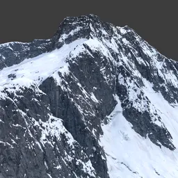 Large Mountain Peak Photoscan
