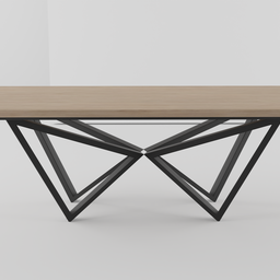 "Get the modern look with our 3D model of a wooden and metal table, created with Blender 3D. Inspired by Alexander Kanoldt and with intricate details, this table is perfect for adding style to any space. Popular on Artstation and trending among fans of dynamic layouts and de stijl."