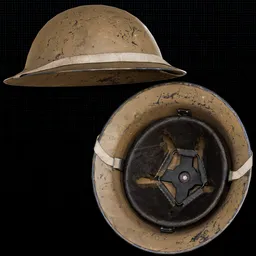 WW2 Helmet with Light Band