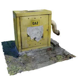 City gas utility box