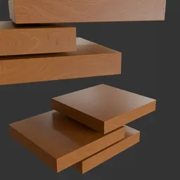 Stacked wooden table