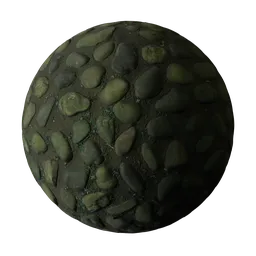 Pebble Pavement ground