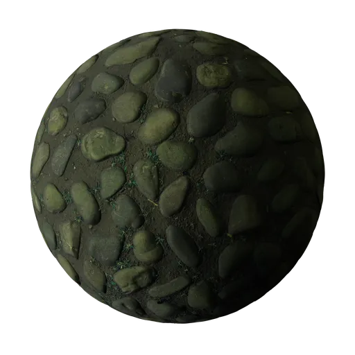 Pebble Pavement ground