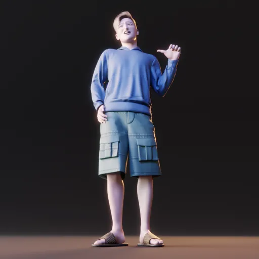 Young western male human