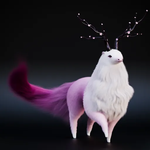 Japanese Sakura Creature Rigged