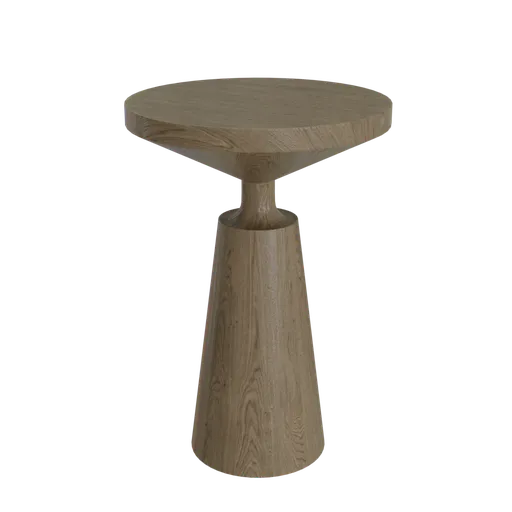 Wood side table