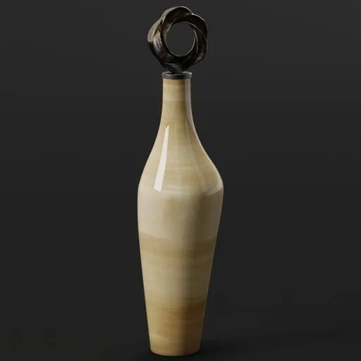 Wooden Art Bottle