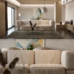 Modern Minimalist Living Room Interior