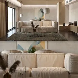Modern Minimalist Living Room Interior