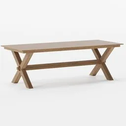 Wooden Rectangular Dining Table
