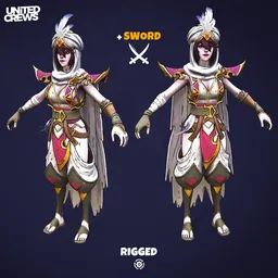 Stylized Women Warrior