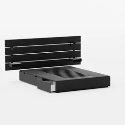 Bed frame with storage A