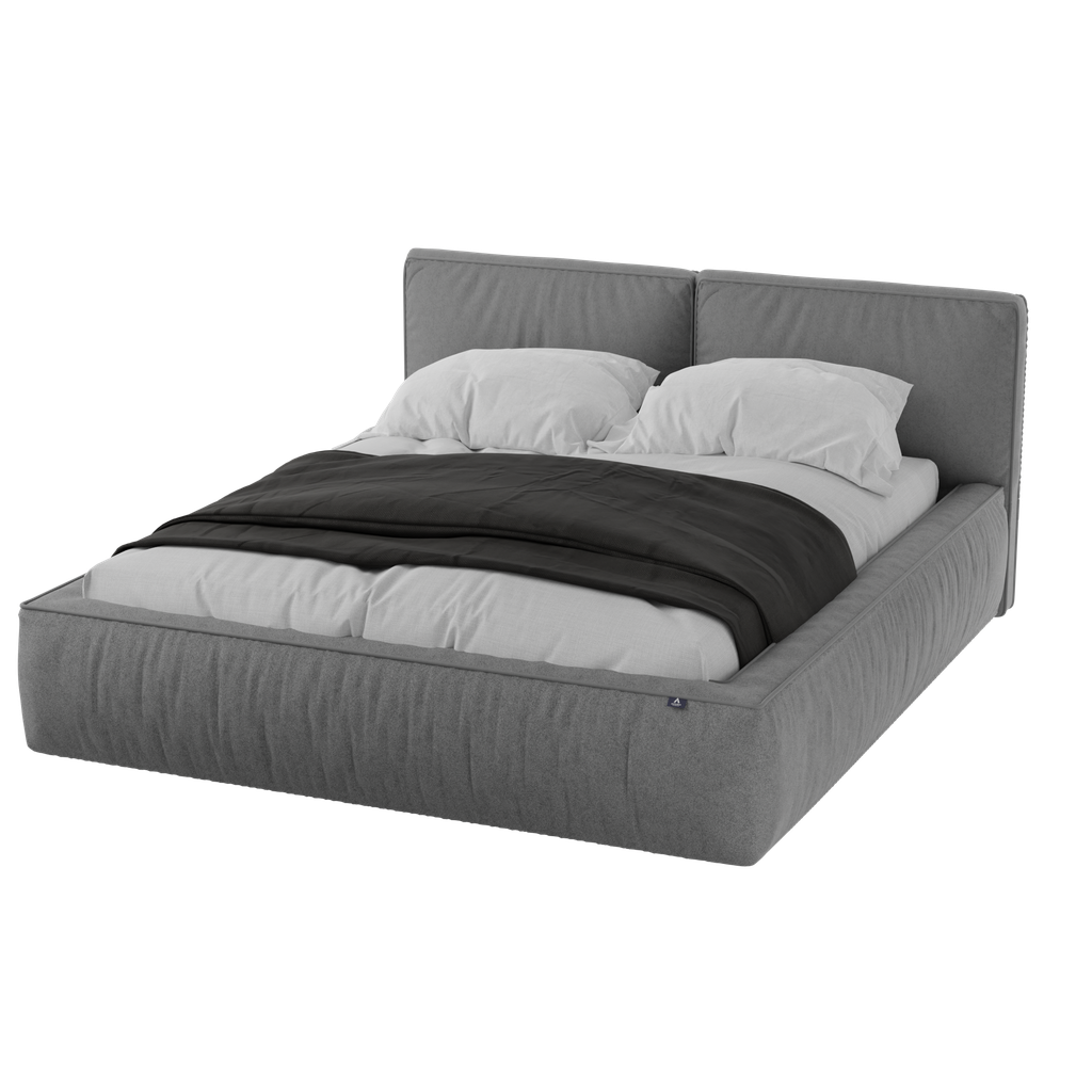 Soft modern bed FREE Beds models BlenderKit