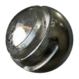 Rough scratcehd silver metal