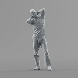 Lowpoly Male Standing