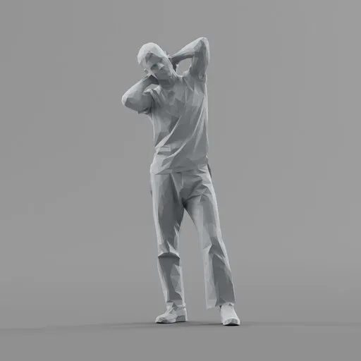 Lowpoly Male Standing