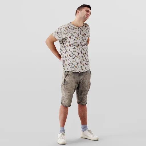 Relaxed Casual Person Standing