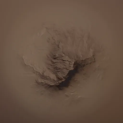 Mountain Landscape Brush 2 effect for Blender 3D, ideal for realistic mountain cliff modeling.
