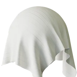 Stripe White Velvet