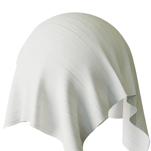 Stripe White Velvet