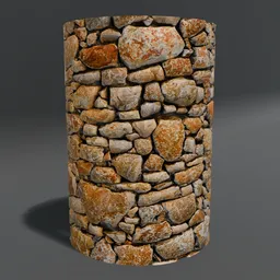 Stone Cylinder Post Pillar Sandstone