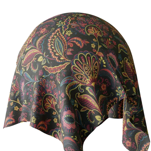 Floral Red Velvet